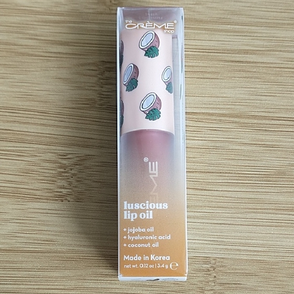 The Crème Shop Luscious Lip Oil - Peachy Pink
